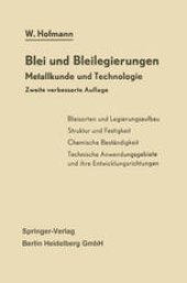 book Blei und Bleilegierungen: Metallkunde und Technologie