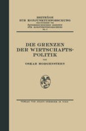 book Die Grenzen der Wirtschaftspolitik: 5. Band