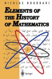 book Elements of the History of Mathematics