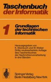 book Taschenbuch der Informatik: Band I: Grundlagen der technischen Informatik