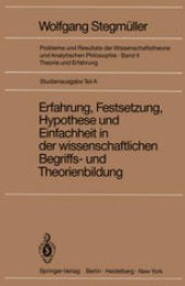 book Erfahrung, Festsetzung, Hypothese und Einfachheit in der wissenschaftlichen Begriffs- und Theorienbildung