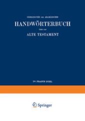 book Wilhelm Gesenius’ Hebräisches und Aramäisches Handwörterbuch über das Alte Testament