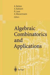 book Algebraic Combinatorics and Applications: Proceedings of the Euroconference, Algebraic Combinatorics and Applications (ALCOMA), held in Gößweinstein, Germany, September 12–19, 1999