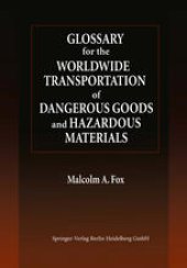 book Glossary for the Worldwide Transportation of Dangerous Goods and Hazardous Materials