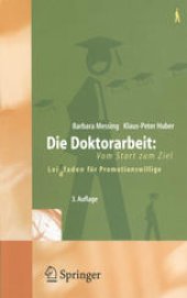 book Die Doktorarbeit: Vom Start zum Ziel: Lei(d)tfaden für Promotionswillige