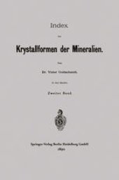 book Index der Krystallformen der Mineralien: Zweiter Band