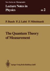 book The Quantum Theory of Measurement