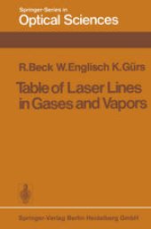 book Table of Laser Lines in Gases and Vapors