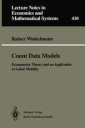 book Count Data Models: Econometric Theory and an Application to Labor Mobility
