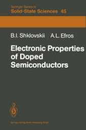 book Electronic Properties of Doped Semiconductors