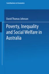 book Poverty, Inequality and Social Welfare in Australia