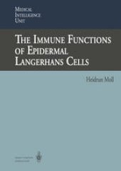 book The Immune Functions of Epidermal Langerhans Cells