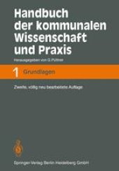 book Handbuch der kommunalen Wissenschaft und Praxis: Band 1 Grundlagen