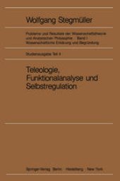 book Teleologie, Funktionalanalyse und Selbstregulation (Kybernetik)