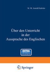 book Über den Unterricht in der Aussprache des Englischen