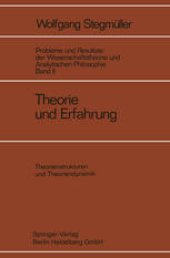 book Theorie und Erfahrung: Zweiter Halbband Theorienstrukturen und Theoriendynamik