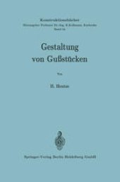 book Gestaltung von Gußstücken