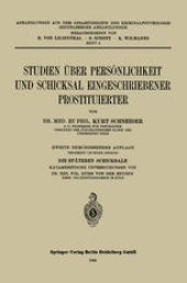 book Studien über Persönlichkeit und Schicksal Eingeschriebener Prostituierter