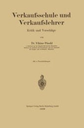 book Verkaufsschule und Verkaufslehrer: Kritik und Vorschläge