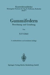 book Gummifedern: Berechnung und Gestaltung