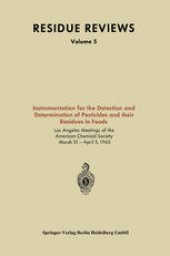 book Instrumentation for the Detection and Determination of Pesticides and their Residues in Foods