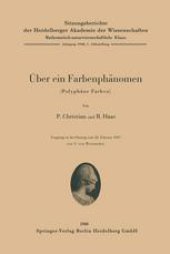 book Über ein Farbenphänomen: Polyphäne Farben