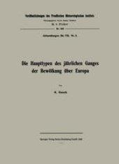 book Die Haupttypen des jährlichen Ganges der Bewölkung über Europa