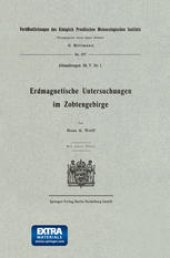 book Erdmagnetische Untersuchungen im Zobtengebirge