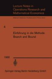 book Einführung in die Methode Branch and Bound