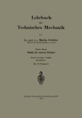 book Lehrbuch der Technischen Mechanik: Statik der starren Körper