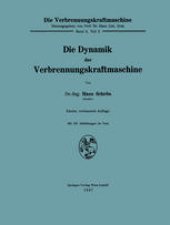 book Die Dynamik der Verbrennungskraftmaschine