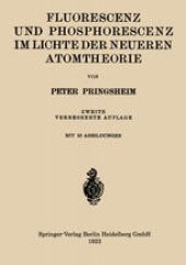 book Fluorescenz und Phosphorescenz im Lichte der Neueren Atomtheorie