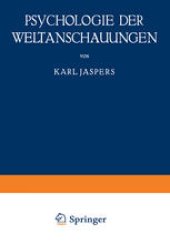 book Psychologie der Weltanschauungen