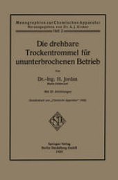 book Die drehbare Trockentrommel für ununterbrochenen Betrieb