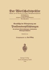 book Grundsätze der Bilanzierung von Pensionsverpflichtungen bei privaten Unternehmungen, insbesondere Aktiengesellschaften