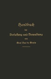 book Handbuch der Verfassung und Verwaltung in Preußen und dem Deutschen Reiche