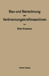 book Bau und Berechnung der Verbrennungskraftmaschinen