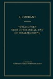 book Vorlesungen Über Differential- und Integralrechnung: Funktionen einer Veränderlichen