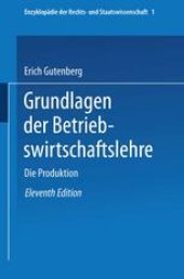 book Grundlagen der Betriebswirtschaftslehre: Die Produktion