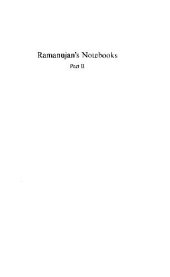 book Ramanujan’s Nots