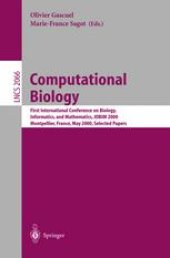 book Computational Biology: First International Conference on Biology, Informatics, and Mathematics, JOBIM 2000 Montpellier, France, May 3―5, 2000 Selected Papers