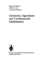 book Geometric Algorithms and Combinatorial Optimization