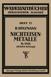 book Nichteisenmetalle: Zweiter Teil Leichtmetalle