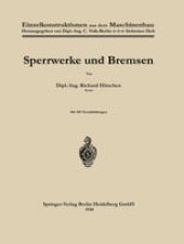 book Sperrwerke und Bremsen