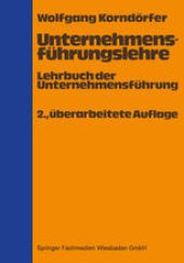 book Unternehmensführungslehre: Lehrbuch der Unternehmensführung