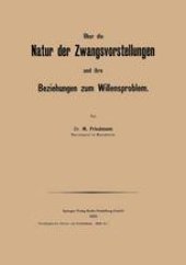 book Über die Natur der Zwangsvorstellungen und ihre Beziehungen zum Willensproblem