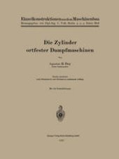 book Die Zylinder ortfester Dampfmaschinen