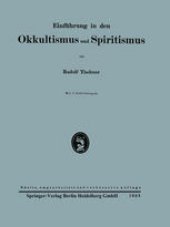 book Einführung in den Okkultismus und Spiritismus