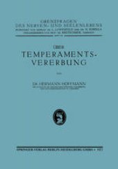 book Über Temperamentsvererbung