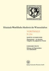 book Plasmachemie — ein aktuelles Teilgebiet der präparativen Chemie. Bildung und Eigenschaften von Carbosilanen: 195. Sitzung am 3. Februar 1971 in Düsseldorf